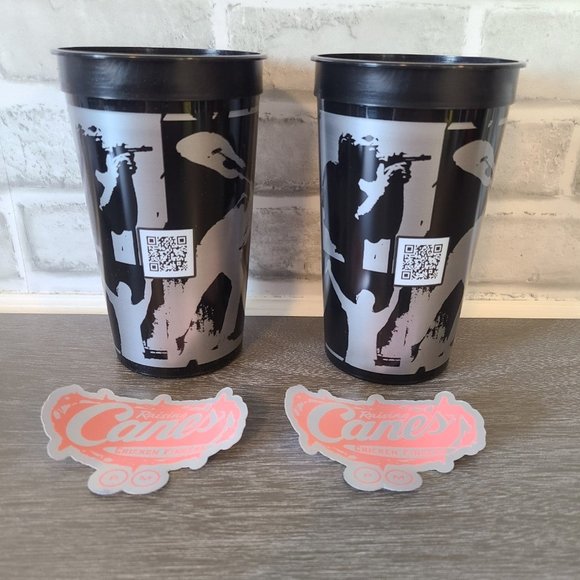 Post Malone Raising Canes Reusable Collector Cup Utah Restaurant Promo Sticker 2 - Picture 4 of 5